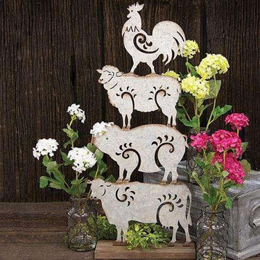 Snowball Flower in Glass Vase w/Chicken Wire, 3 Asstd. - The Fox Decor